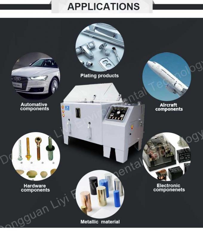 Liyi dipinge la macchina della prova di spruzzo del sale della camera dell'attrezzatura di prova di corrosione della nebbia del sale 0