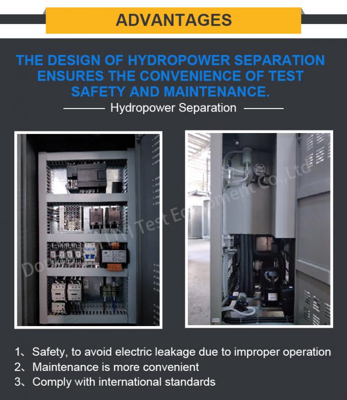 Su efficientemente camera a atmosfera controllata dello shock termico climatico di 3 camere di prova 3