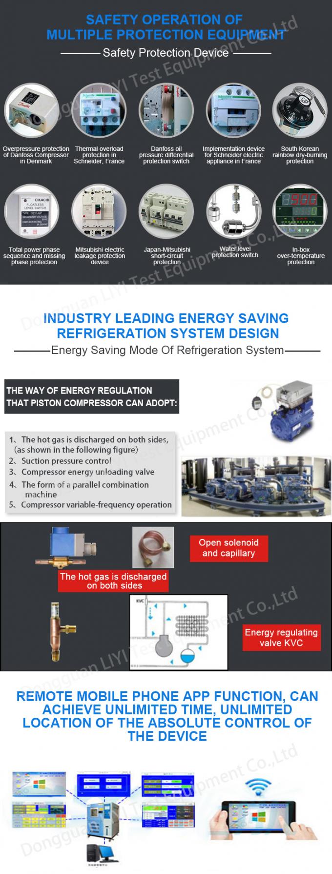 Su efficientemente camera a atmosfera controllata dello shock termico climatico di 3 camere di prova 4